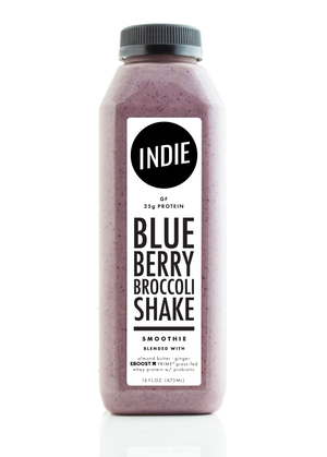 Blueberry Brocoli Whey Protein Shake