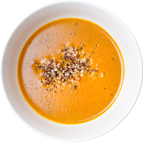 Moroccan Carrot & Red Pepper Soup